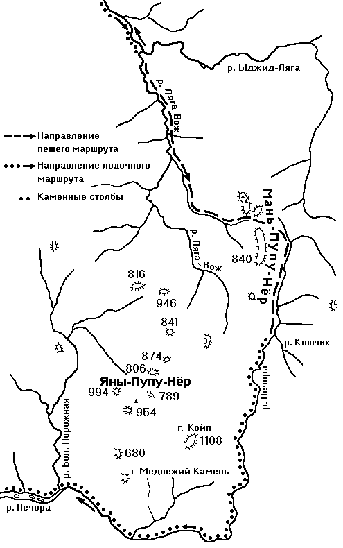 Река печора на карте